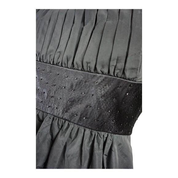 BCBGMAXAZRIA Black Beaded Strapless Cocktail Mini Dress Women's Size XS PROM - Picture 4 of 12